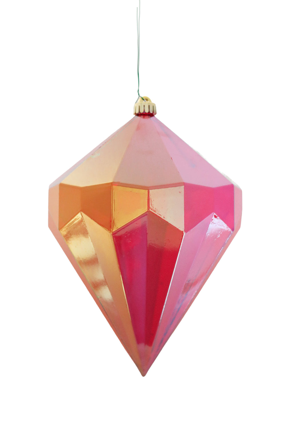 Red Quartz Crystal Ornament 12"