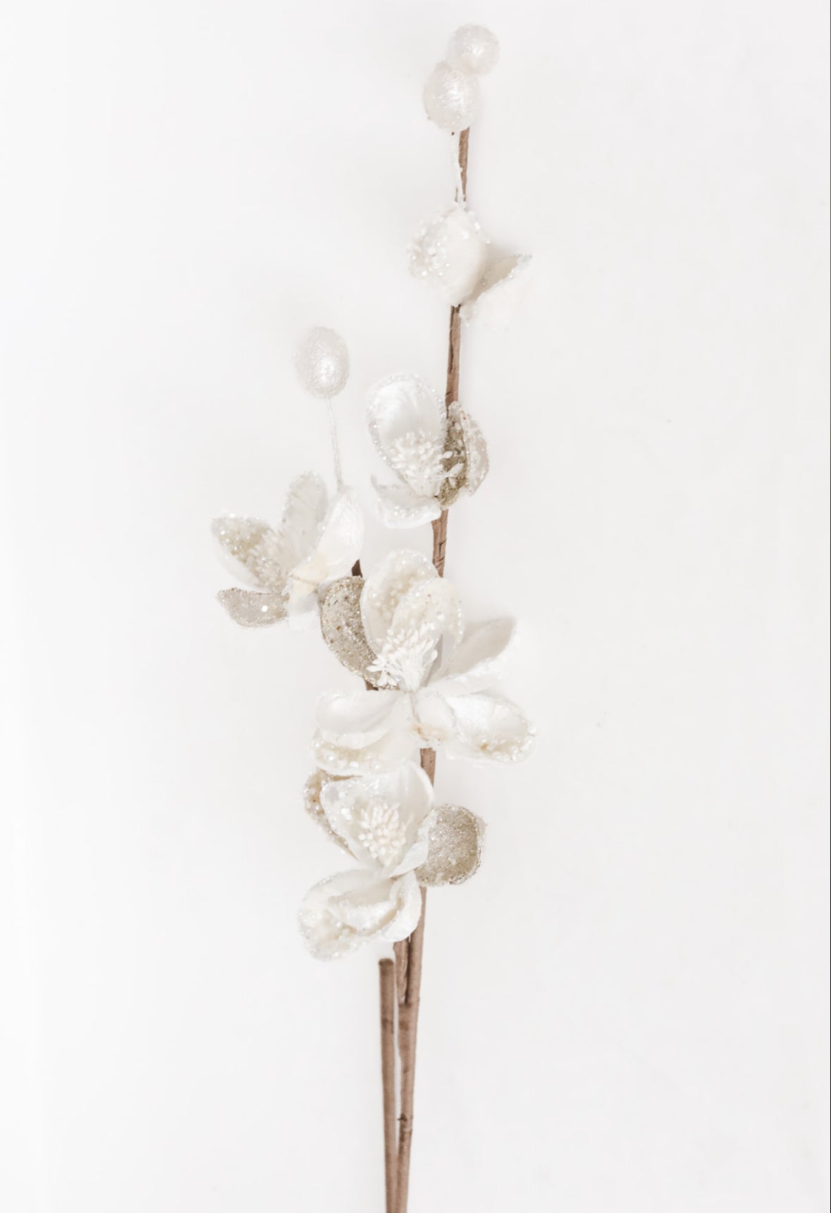 Crystal Encrusted Magnolia Stem