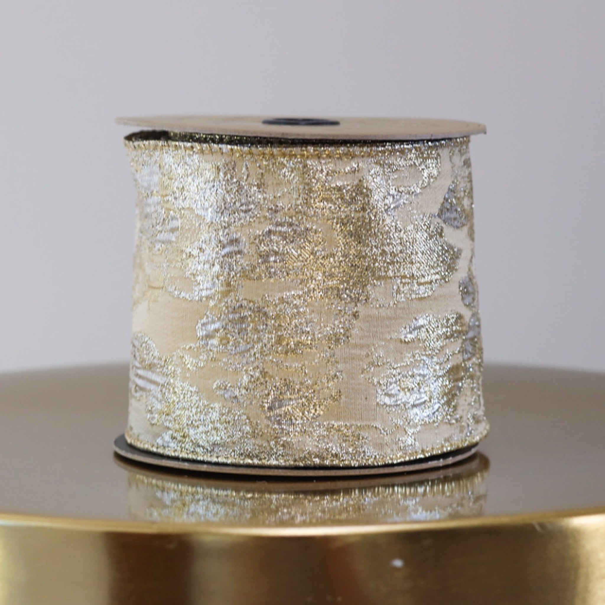 Gold Metallic Jacquard Ribbon