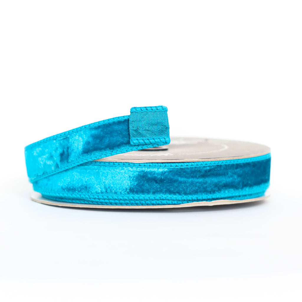Turquoise Velvet Ribbon