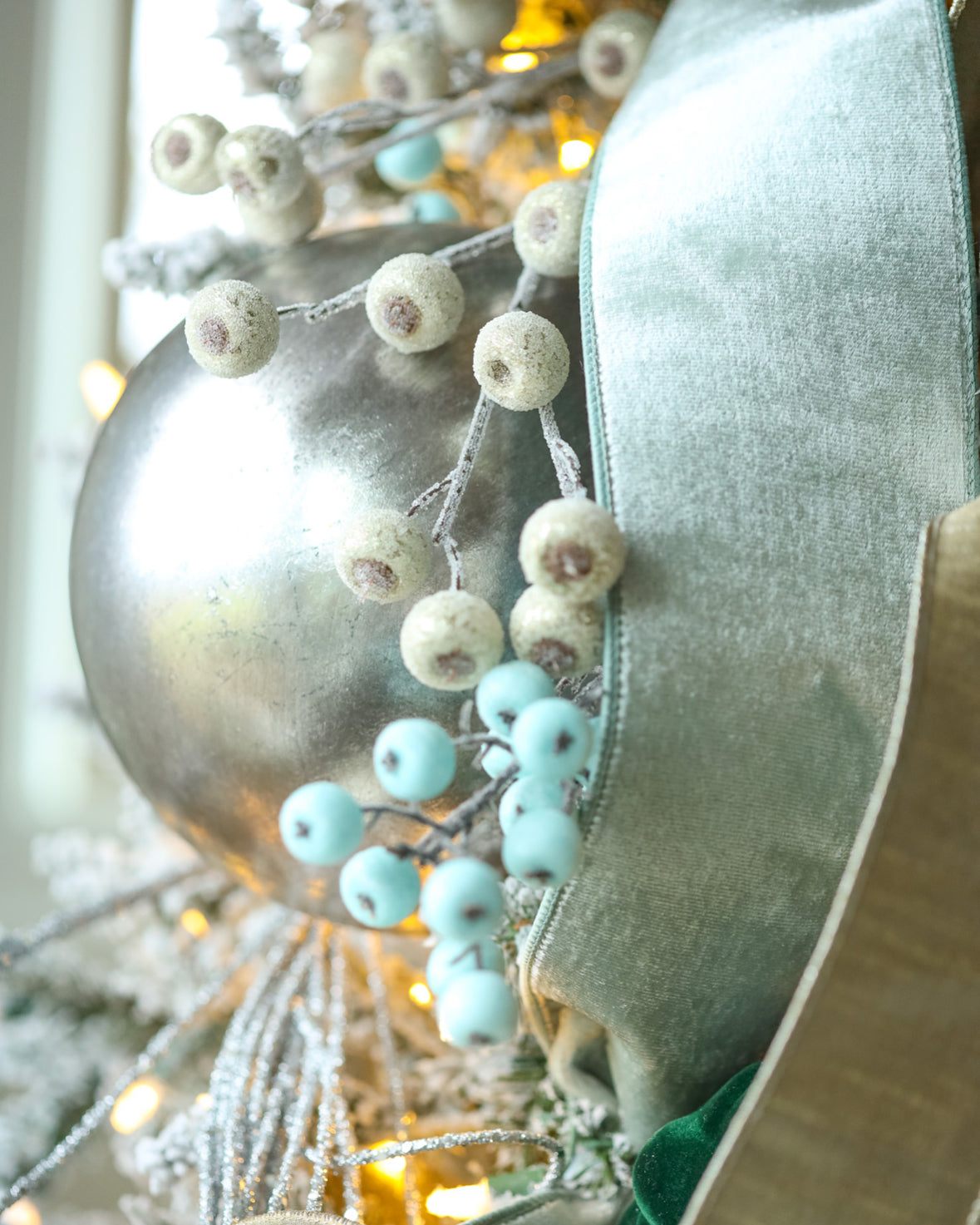 Mercury Ball Ornament - Availble in Two Sizes and Colors