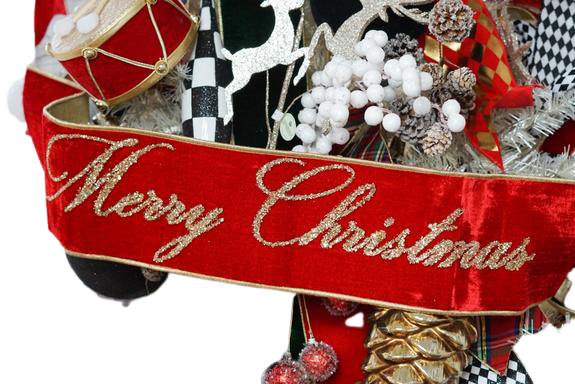 Merry Christmas Banner - Available in Red and White and in Two Sizes