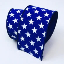 Stars Ribbon - Available in Red and Blue
