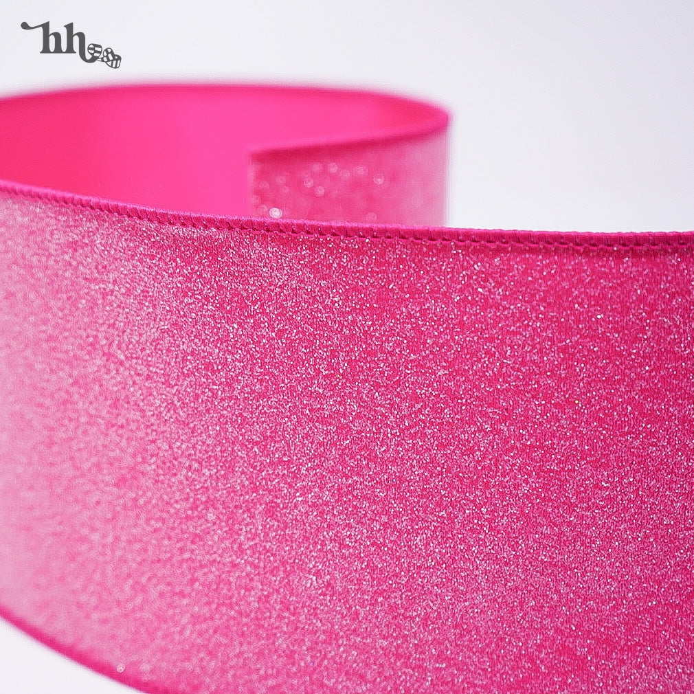 Pink Frosted Ribbon - Available in Two Colors