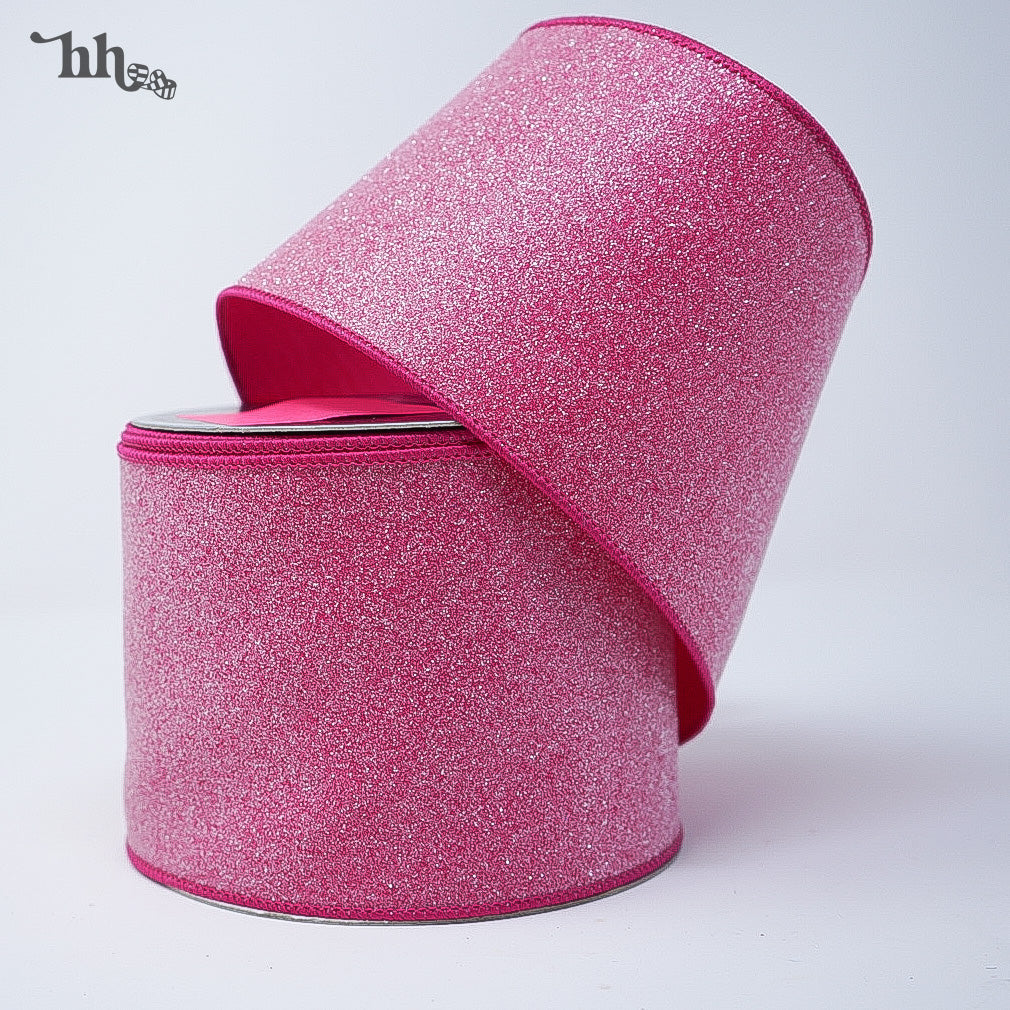 Pink Frosted Ribbon - Available in Two Colors