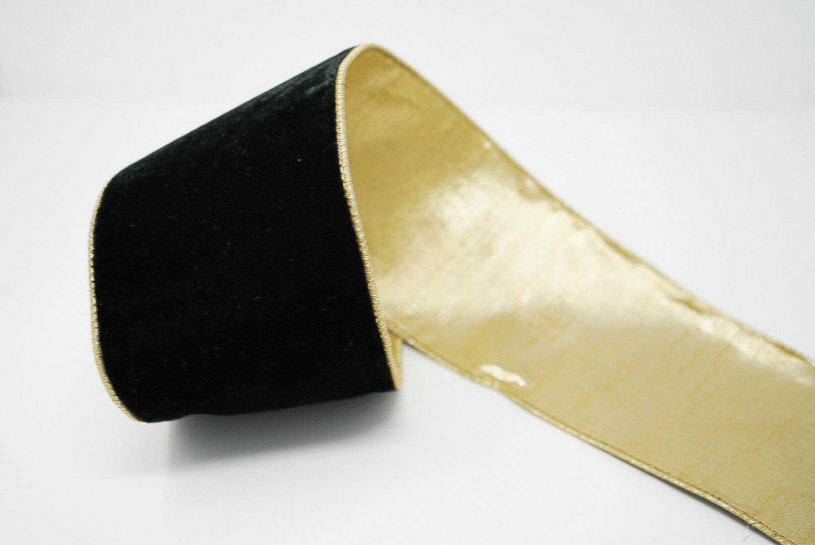 Black Velvet with Gold Trim and Gold Back - Available in Two Sizes