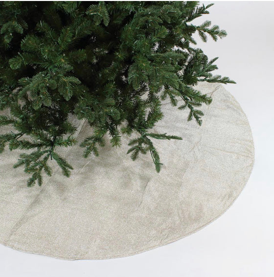 Pleated Metallic Tree Skirt - Available in Two Colors