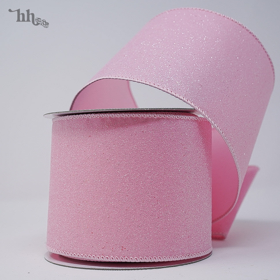 Pink Frosted Ribbon - Available in Two Colors