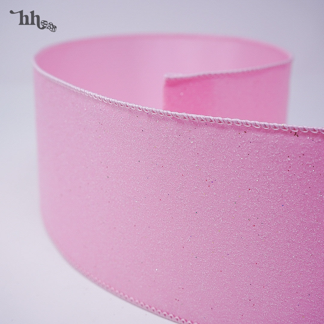 Pink Frosted Ribbon - Available in Two Colors