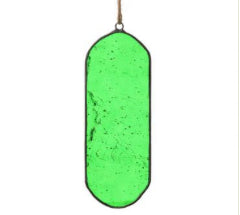 Green Glass Ornament - Available in Two Sizes