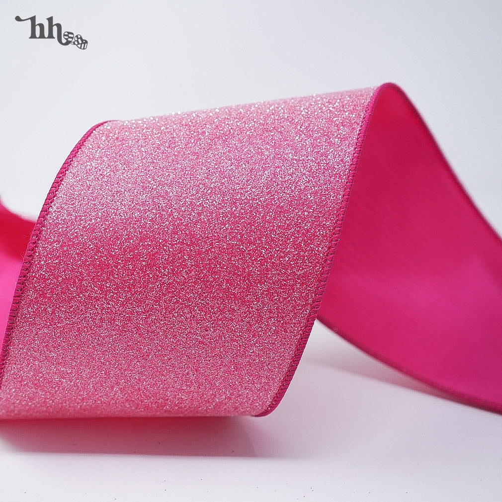 Pink Frosted Ribbon - Available in Two Colors