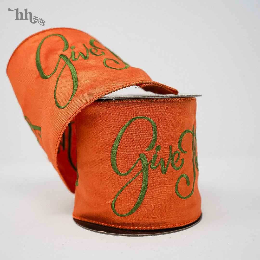 Give Thanks Ribbon - LIMITED STOCK